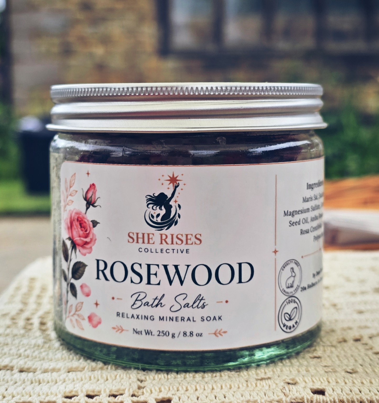 Rosewood bath salts