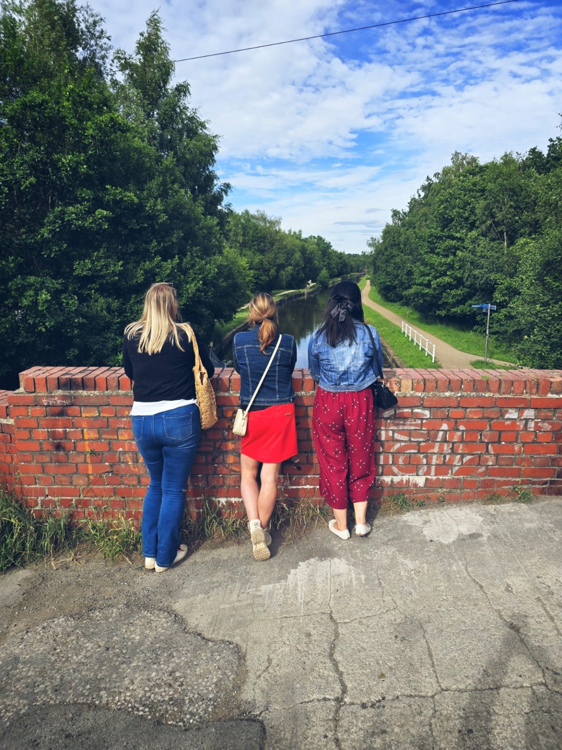 Summer walk by the canal